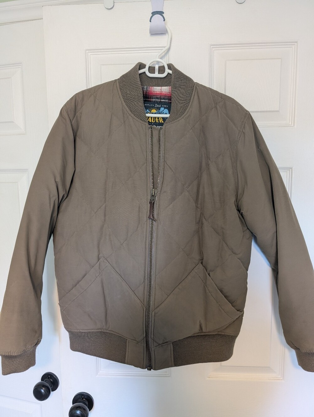Eddie Bauer X Huckberry Quilted Bomber Skyline Jacket  Medium